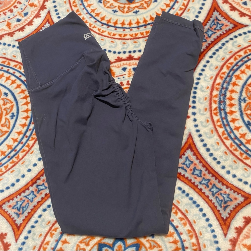 Navy Blue Scrunch Butt Leggings